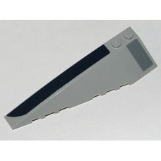 Part 50955pb002 Light Bluish Gray Wedge 10 x 3 Left with Dark Blue and Dark Bluish Gray Boxes Pattern (Stickers) - Set 8036 